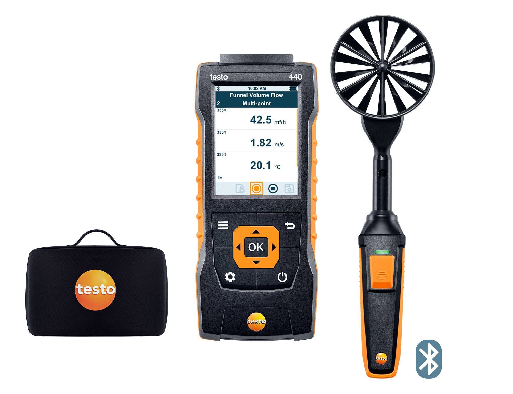 TESTO - testo 440 Kit à hélice de 100 mm avec Bluetooth®
