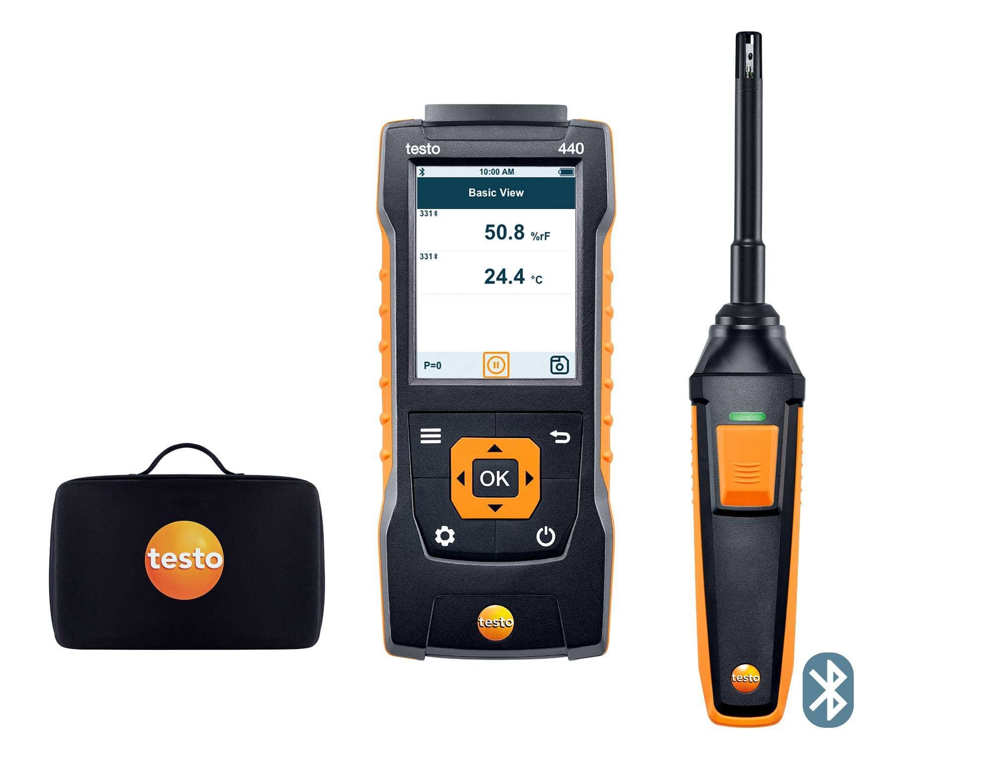 TESTO - testo 440 Kit d?humidité avec Bluetooth