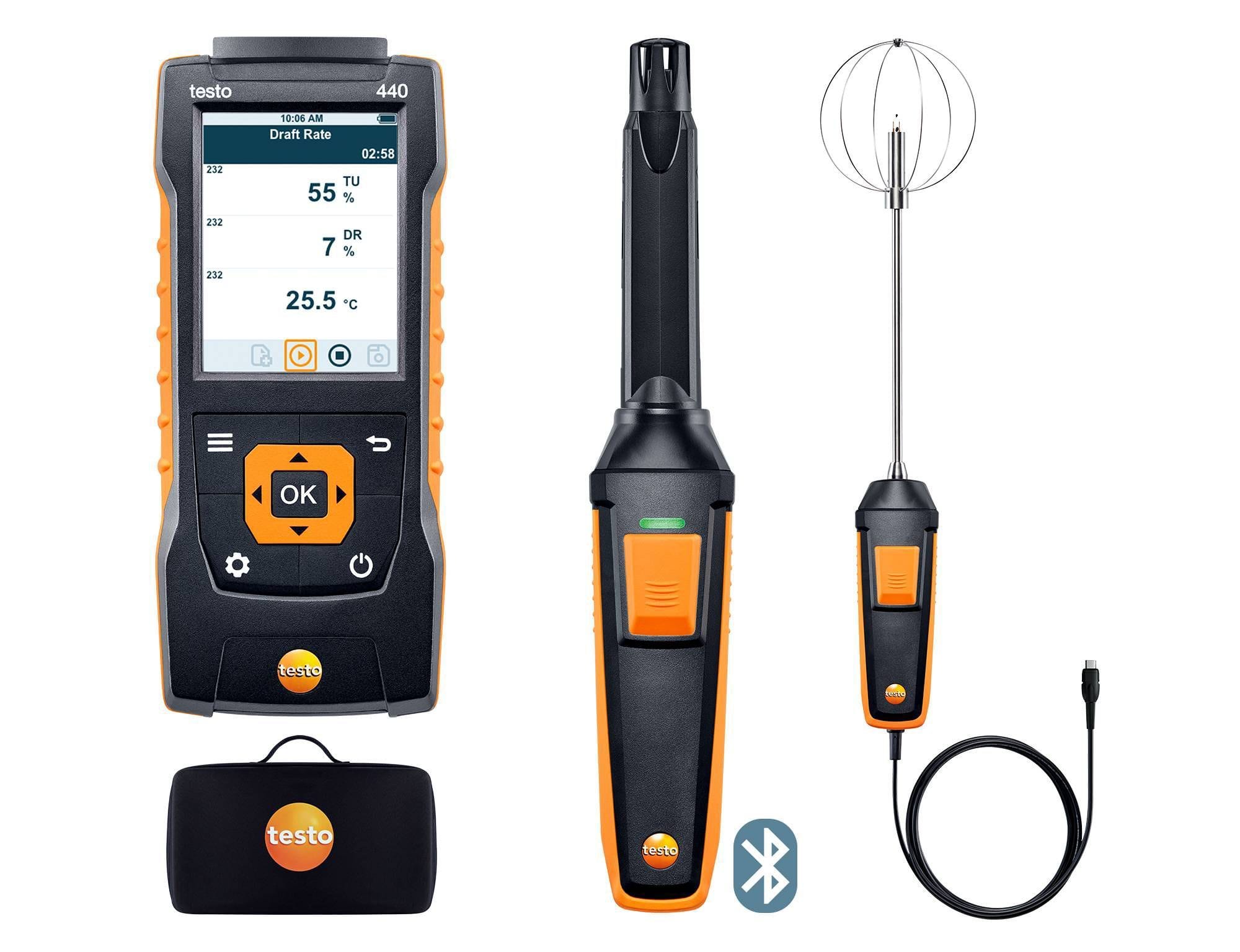 TESTO - testo 440 Kit combiné avec Bluetooth® le confort thermique