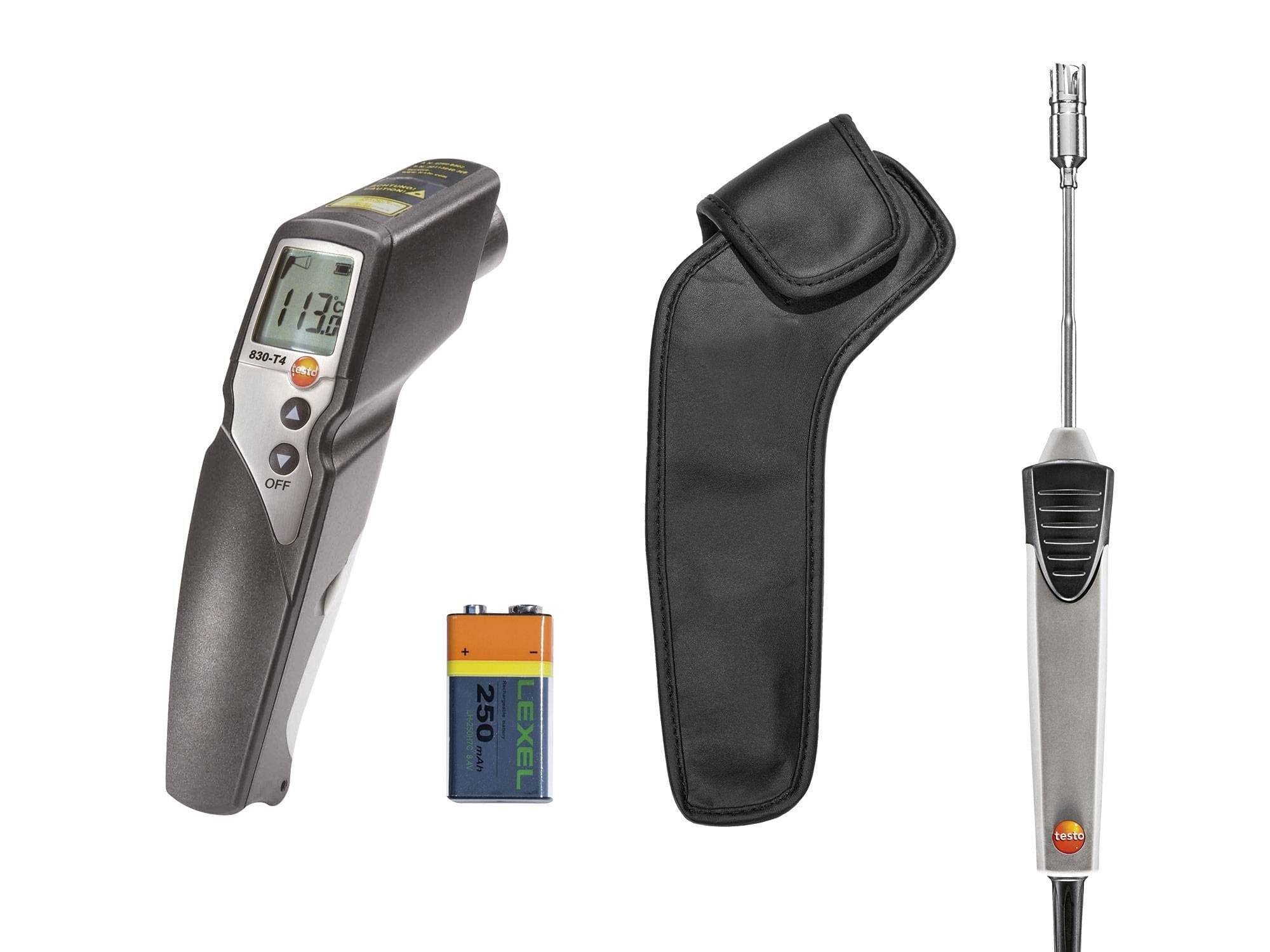 TESTO - testo 830-T4 set - Thermomètre infrarouge (optique 30:1) et sonde de contact