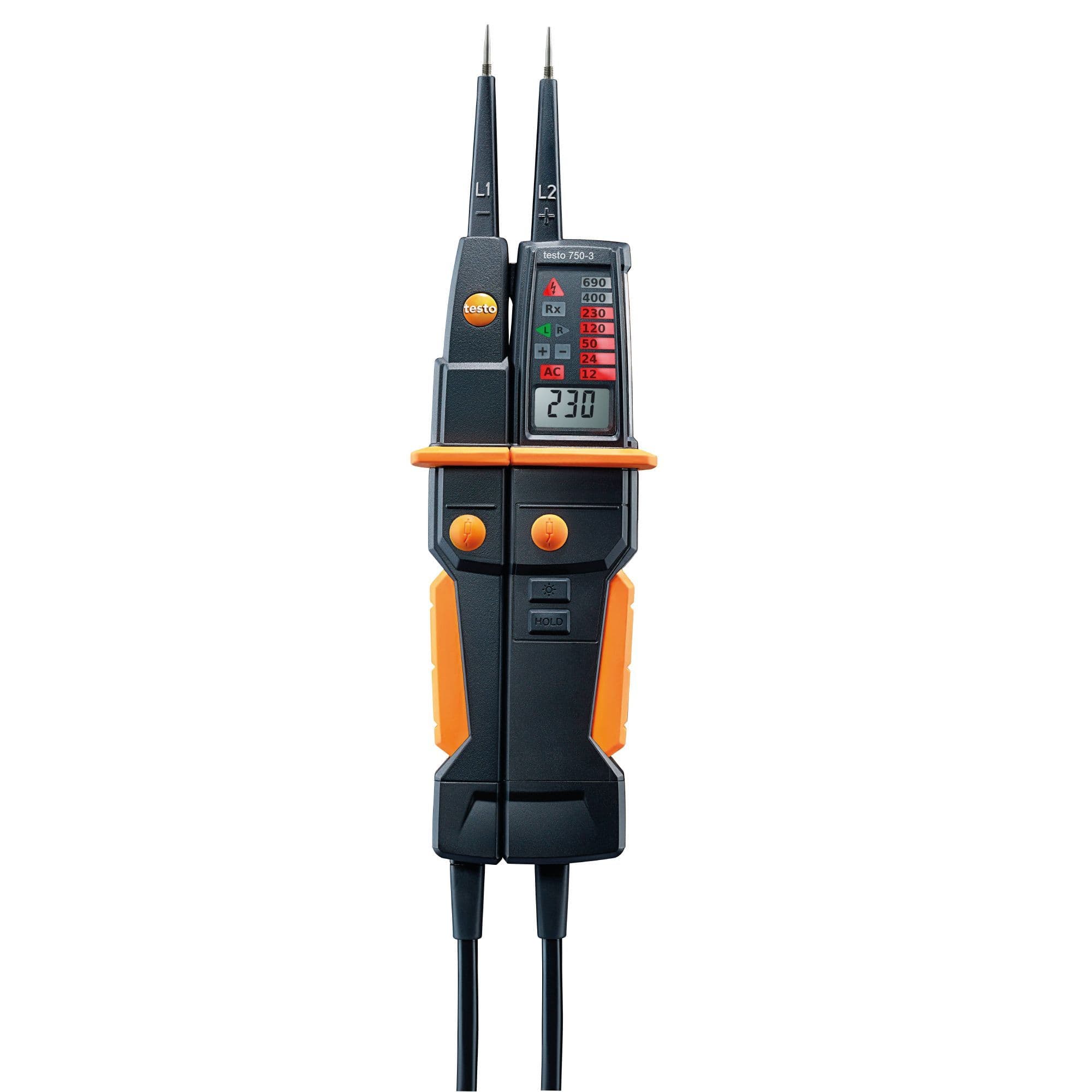 TESTO - testo 750-3 - Contrôleur de tension - lampe de poche, écran LED, écran LC