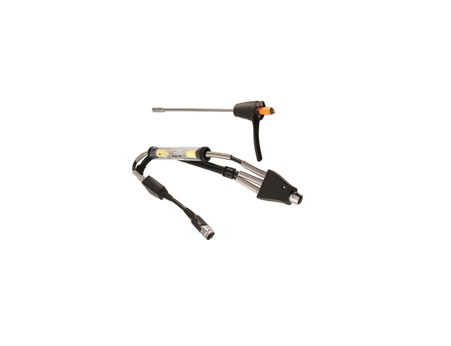 TESTO - kit combustible solide avec canne (long. 290 mm, Ø 8 mm) et adaptateur.
