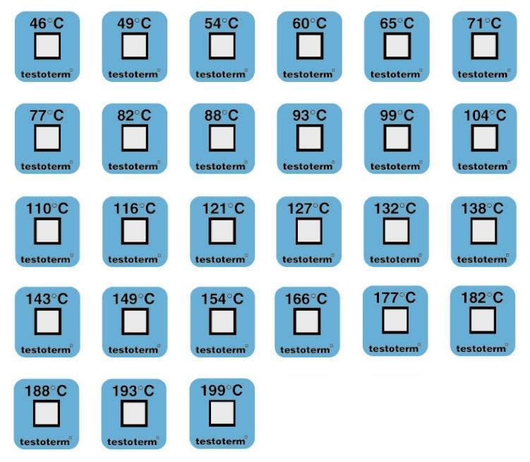 TESTO - Ruban indicateur 65°C