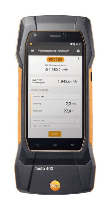 TESTO - testo 400 - Appareil de mesure de vitesse d'air et d'IAQ universel
