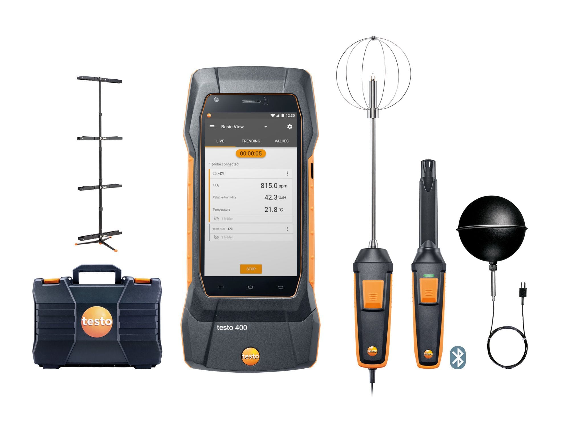 TESTO - testo 400 - Kit de confort thermique avec trépied