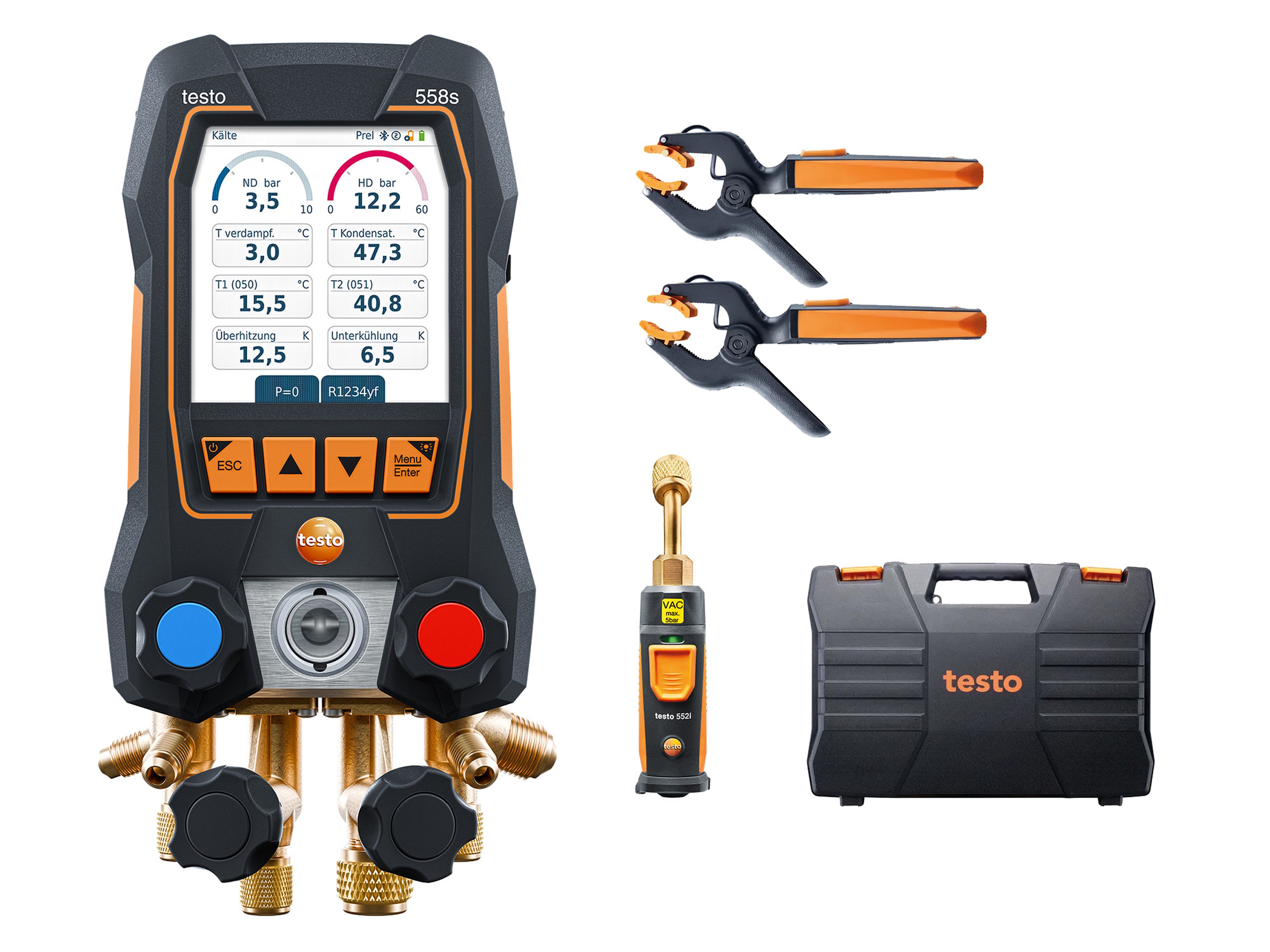 TESTO - Manifold numérique testo 558S 4 voies et écran tactile