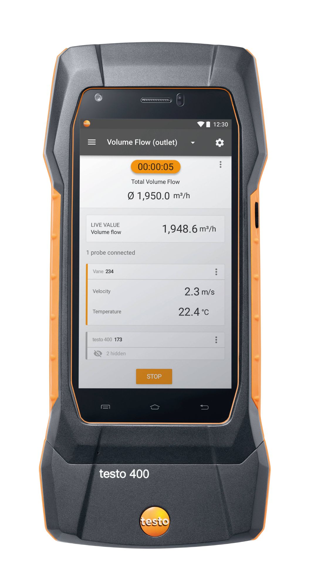 TESTO - testo 400 - Appareil de mesure de vitesse d'air et d'IAQ universel