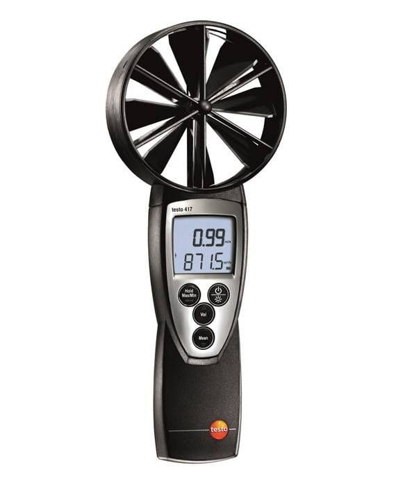 TESTO - testo 417 - Anemometre a helice avec sonde fixe, 100mm de diametre