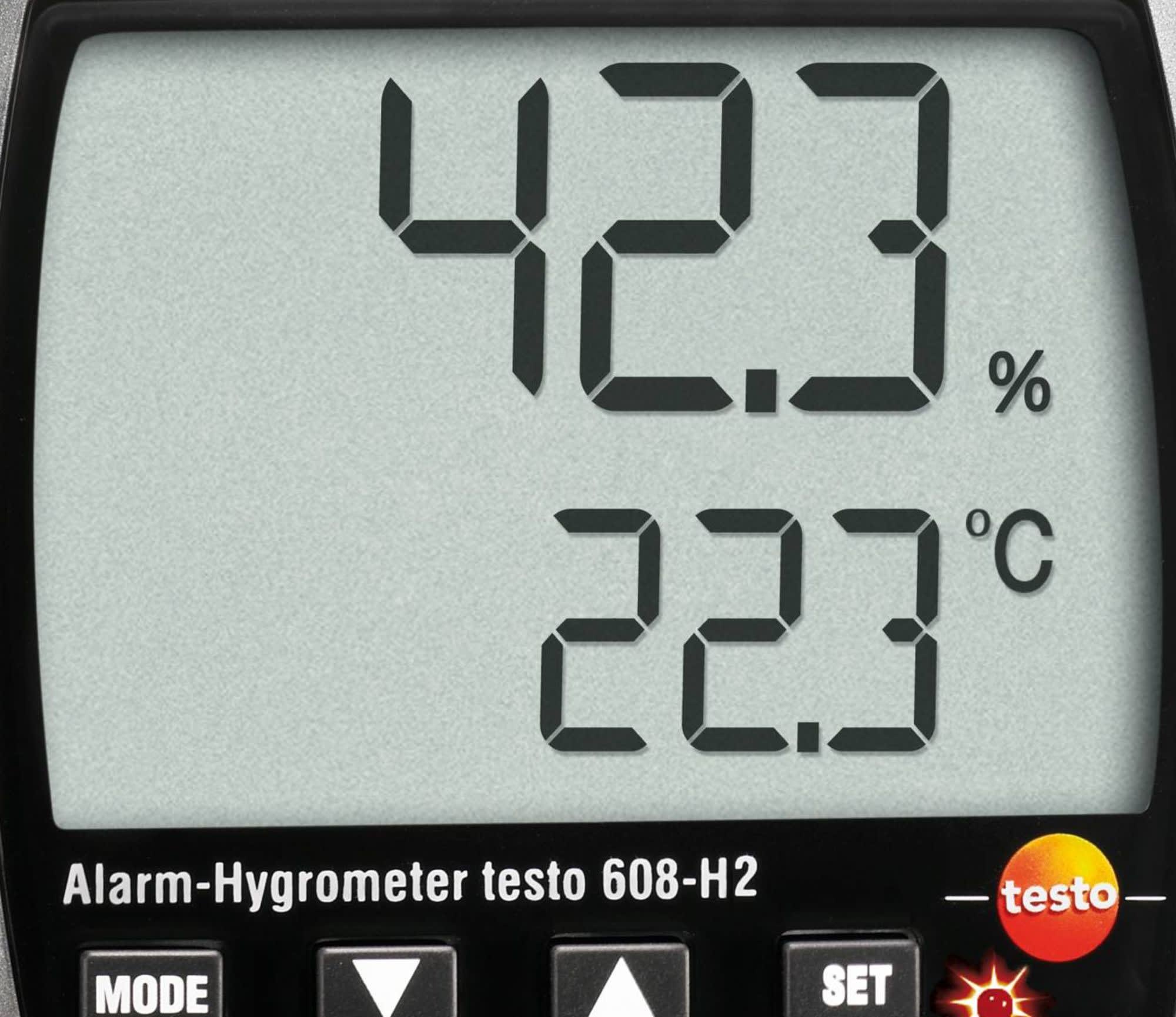 TESTO - testo 606H2 - Afficheur de temperature-humidite avec alarme