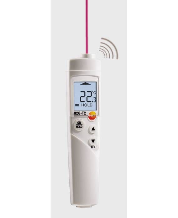 TESTO - testo 826-T2 - Thermomètre infrarouge alimentaire avec TopSafe, optique 6:1