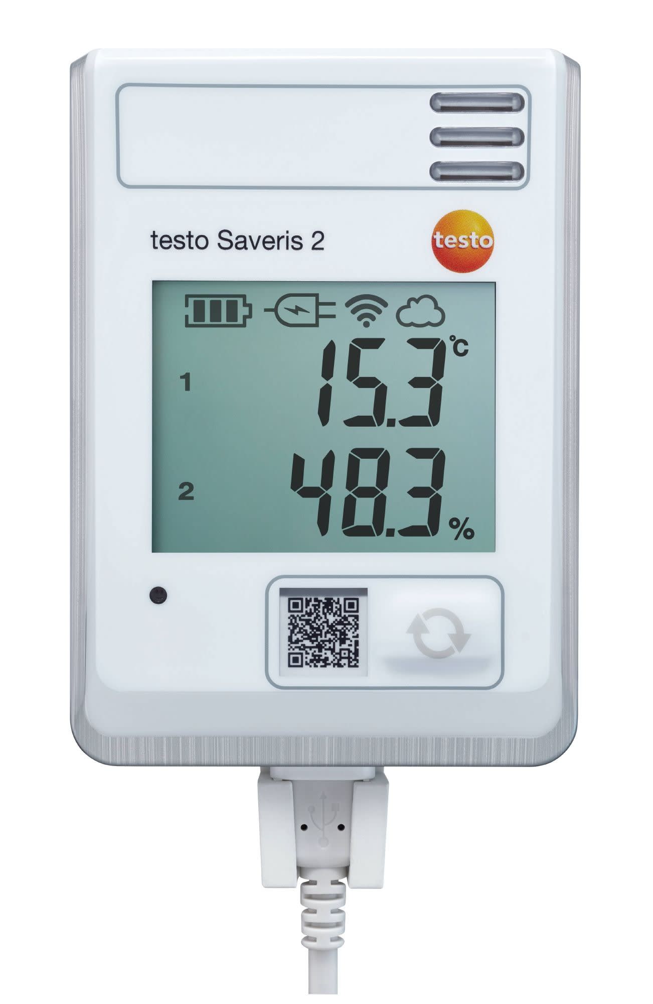 TESTO - testo Saveris 2-H1 Enregistreur WiFi avec ecran et sonde temperature-humidite