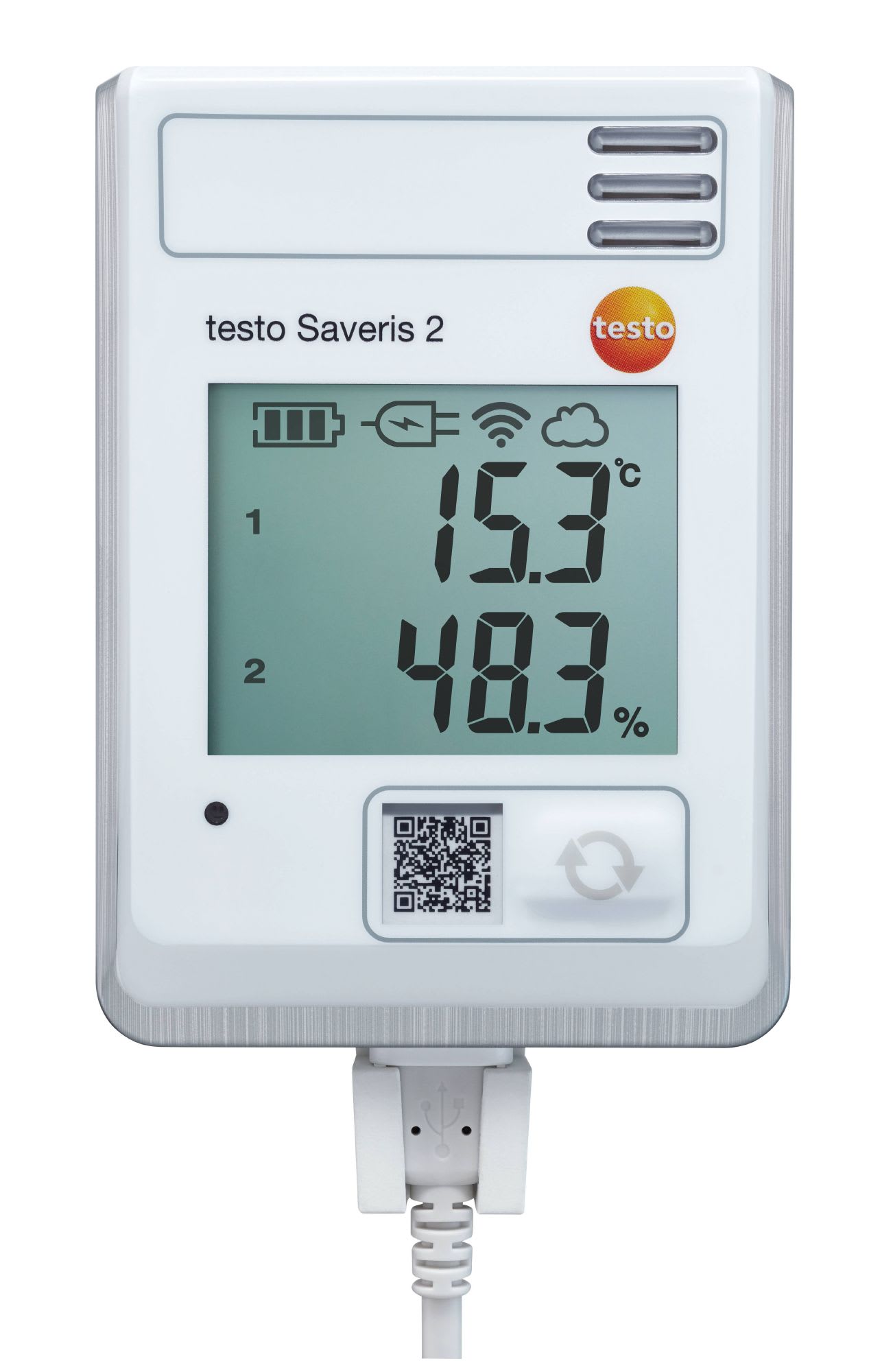 TESTO - testo Saveris 2-H1 Enregistreur WiFi avec écran et sonde température/humidité