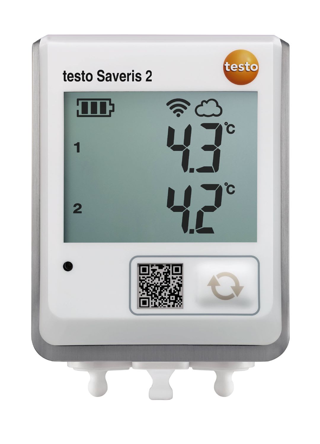 TESTO - testo Saveris 2-T2 Enregistreur WiFi avec écran et 2 raccords pour sondes CTN
