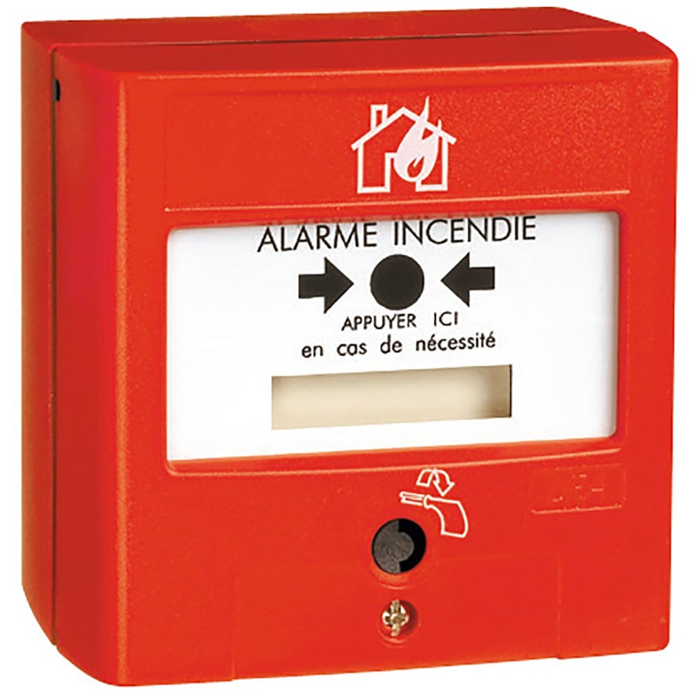 Ura - Déclencheur manuel rouge Adressable IP40 IK07