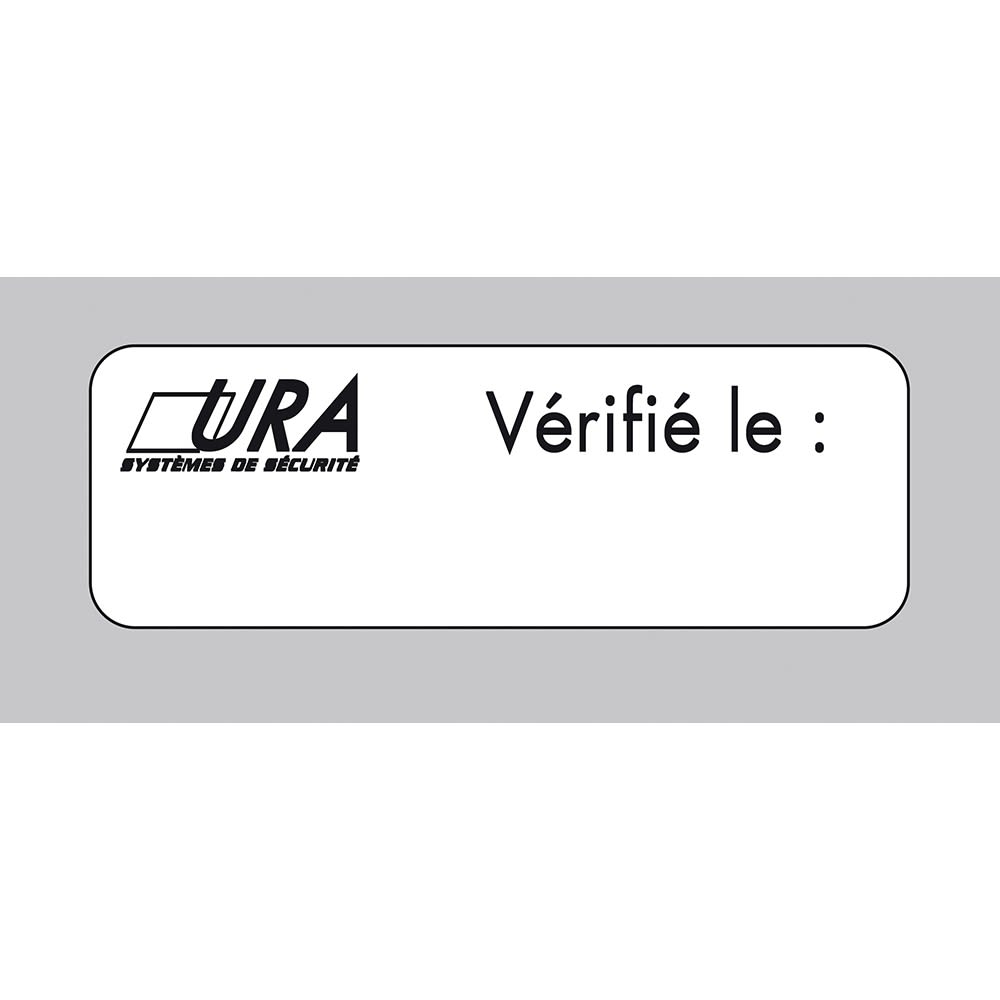 Ura - Sachet d'étiquette maintenance pour blocs