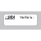 Ura - Sachet d'étiquette maintenance pour blocs