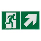 Ura - Pictogramme autocollant Évacuation avec flèche vers le haut à droite