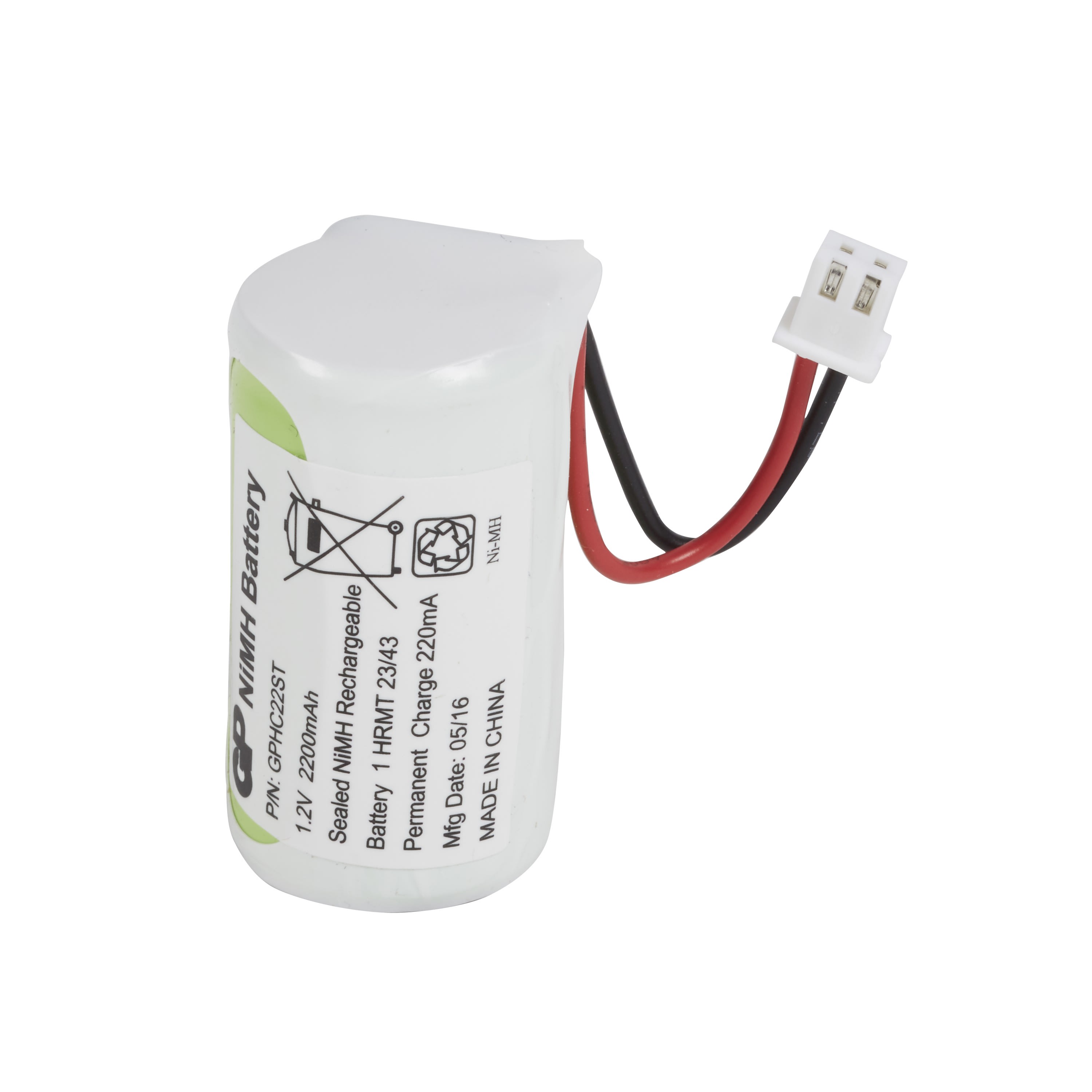 Ura - Batterie NIMH - 1,2 V / 2,2 AH - pour BAES