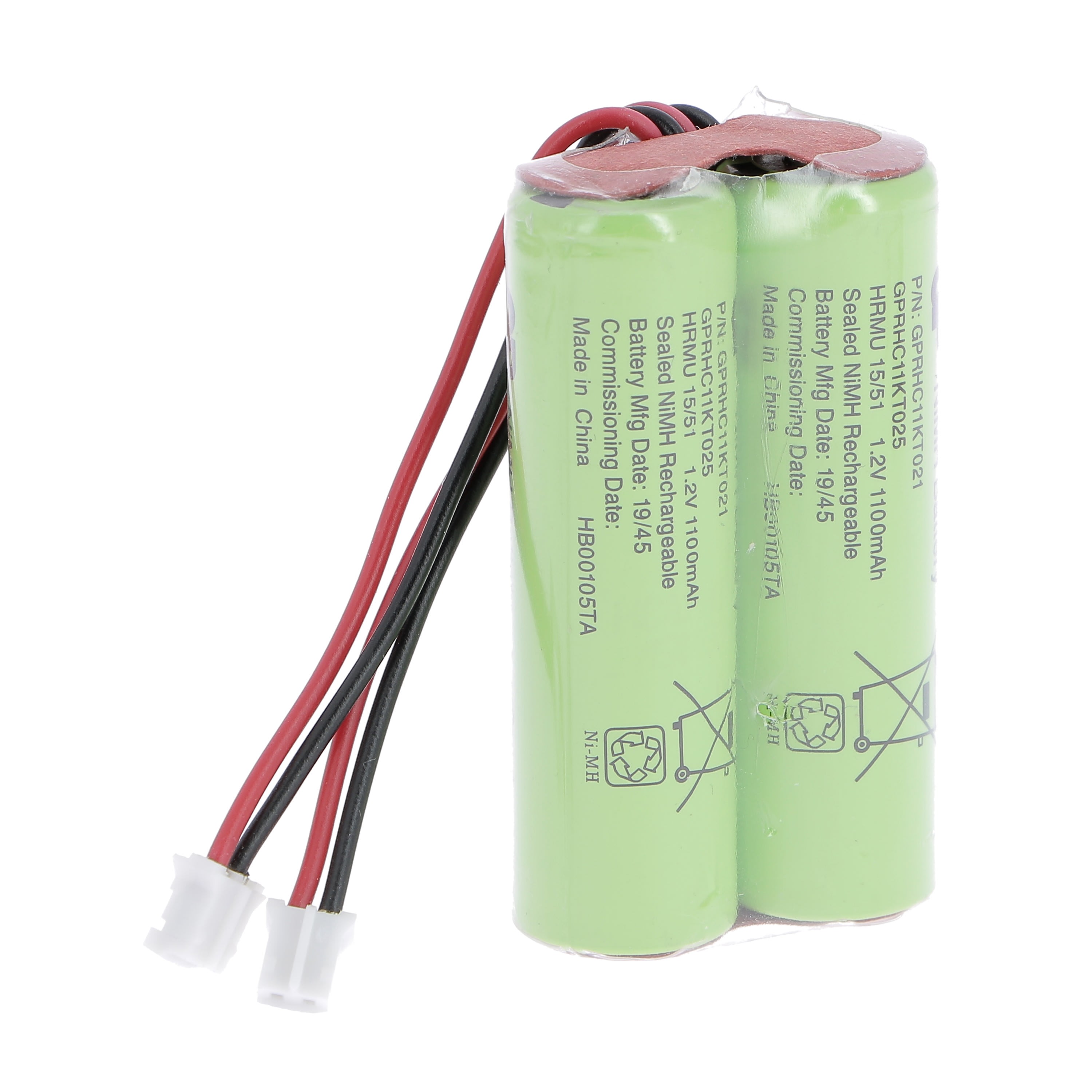 Ura - Ensemble 2 batteries 1 ELEMENT NI MH 1,1 AH POUR BAES+BAEH Uraone V ET Urajet V