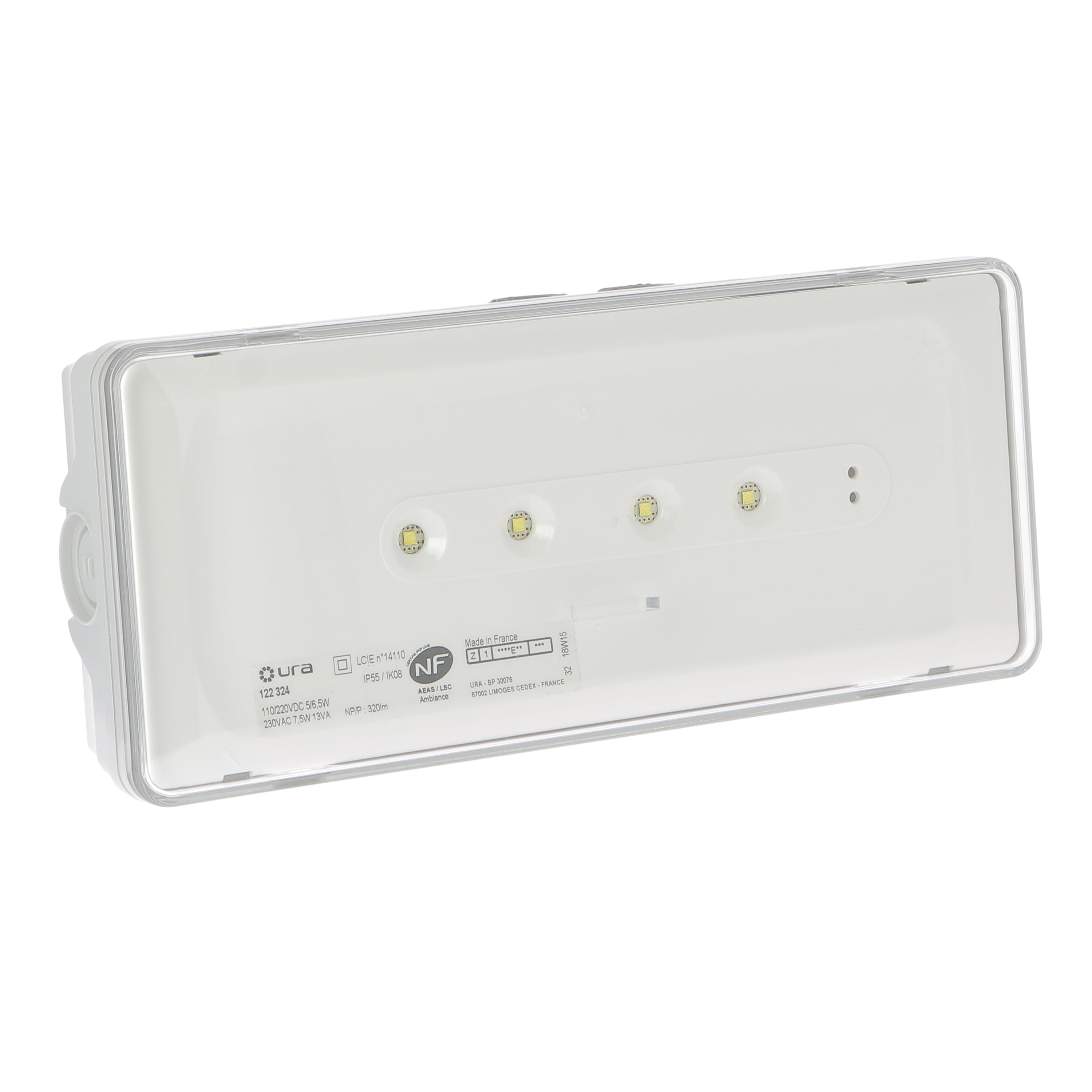 Ura - Luminaire pour Source Centrale Urajet Ambiance 110/220 Vdc et 230V~ - 320lm