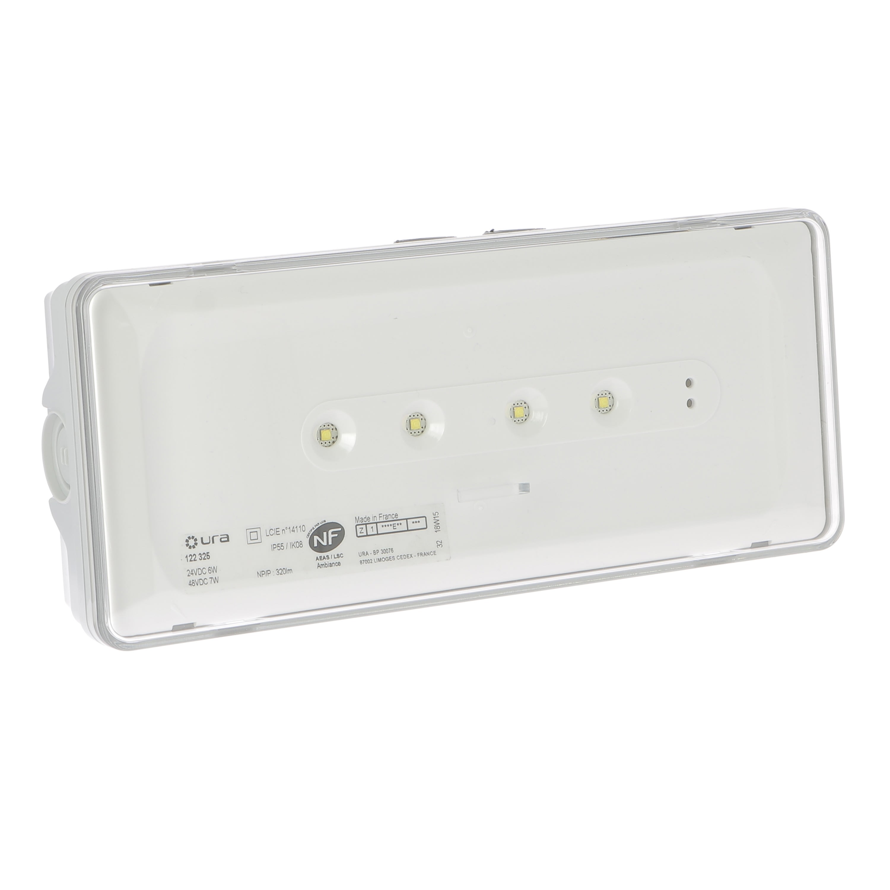 Ura - Luminaire pour Source Centrale  Urajet Ambiance - 24/48 Vdc - 320lumen