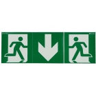 Ura - Pictogramme Évacuation Uralife V, clipsable et repositionnable