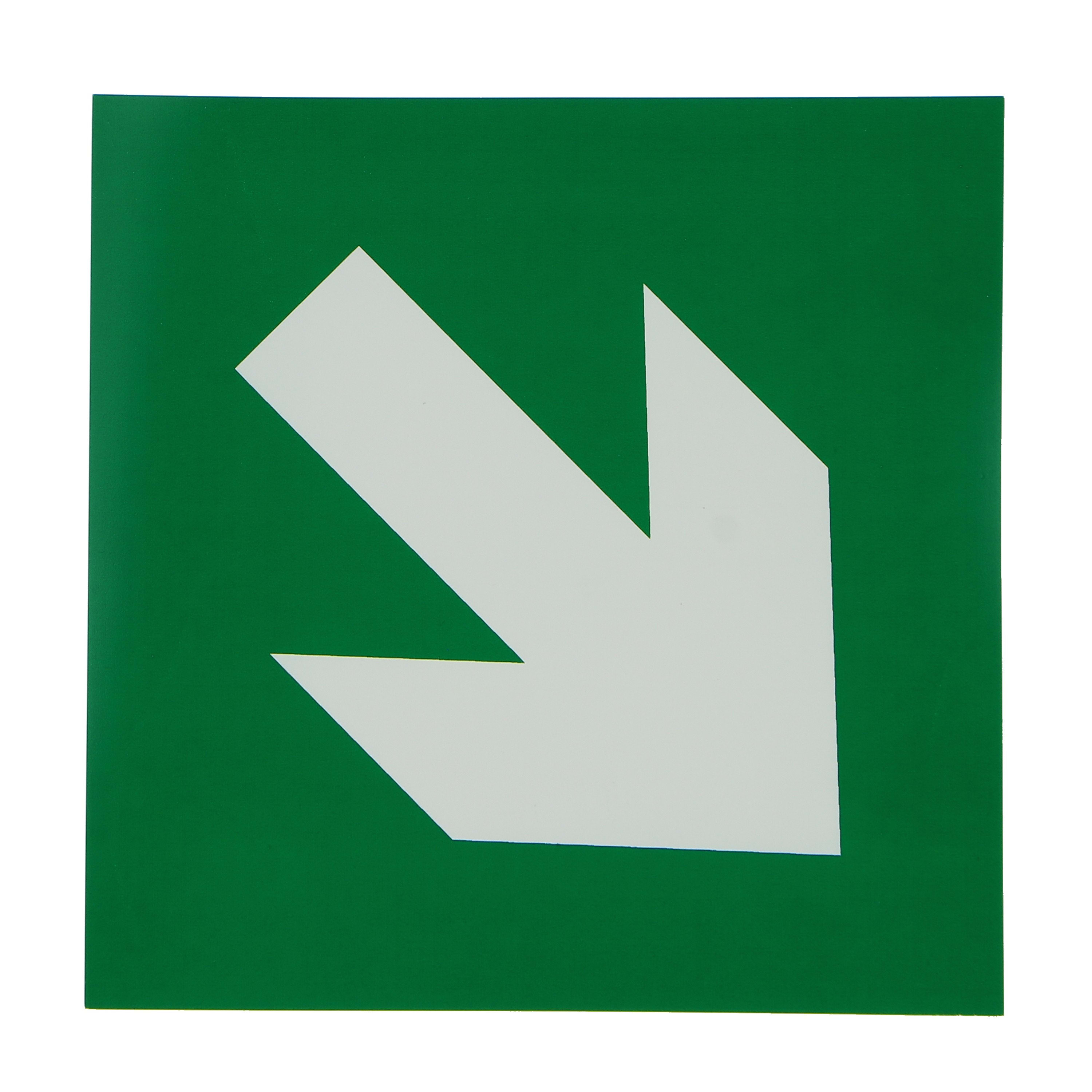 Ura - Etiquette flèche 45° Uralife V, clipsable et repositionnable