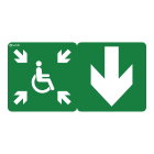 Ura - Pictogramme Évacuation pour BAES et DBR Uraproof V