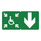 Ura - Pictogramme Évacuation pour BAES et DBR Uraproof V