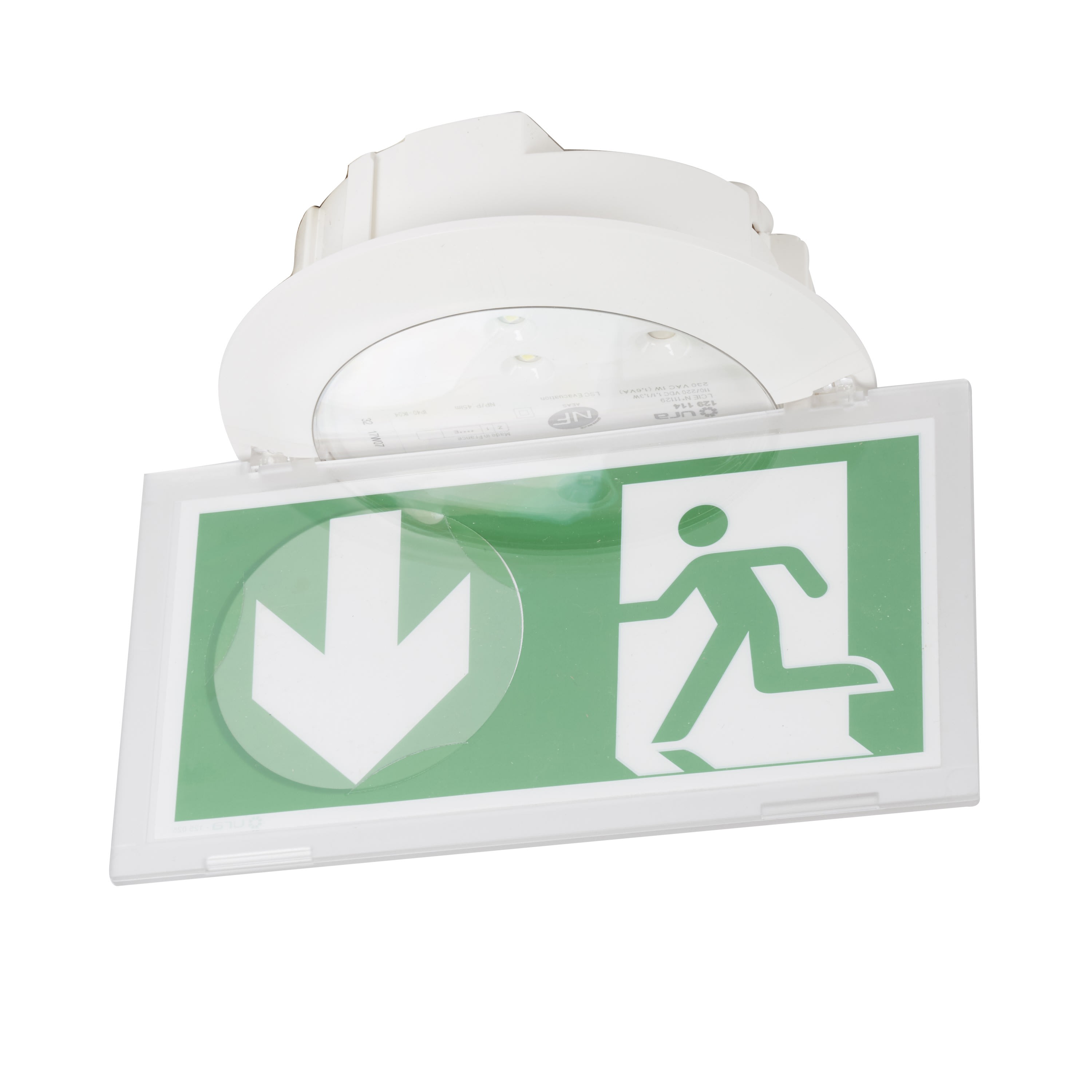 Ura - Luminaire sur Source Centrale LSC Practice Évacuation 110/220/230 Volts