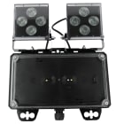 Ura - BAES 2 PHARES LEDS IP65 2500 LM 1H EVACUATION / Ambiance SATI CONNECTABLE
