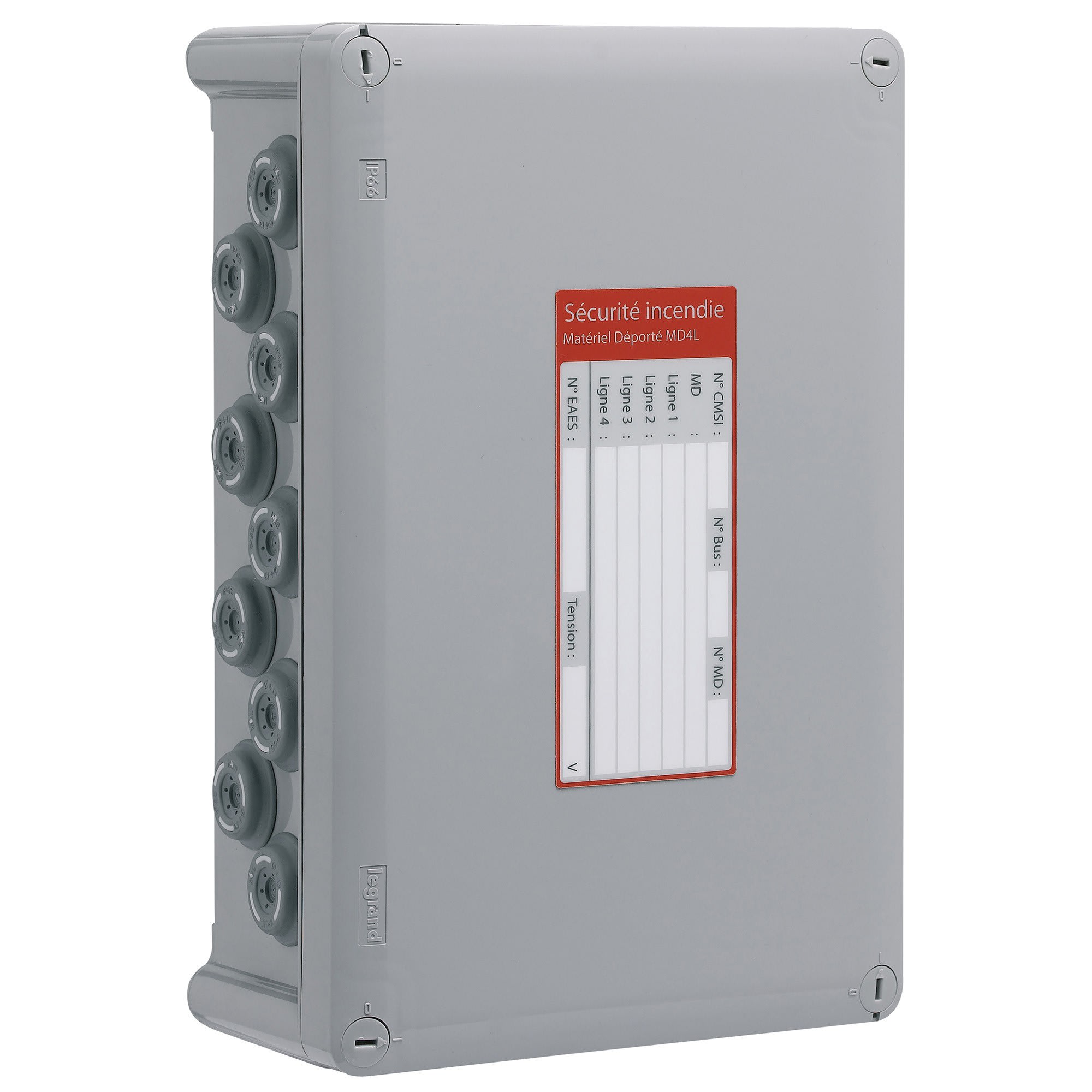 Ura - Boitier de zone 4 lignes IP 65 pour CMSI Adressable XL3