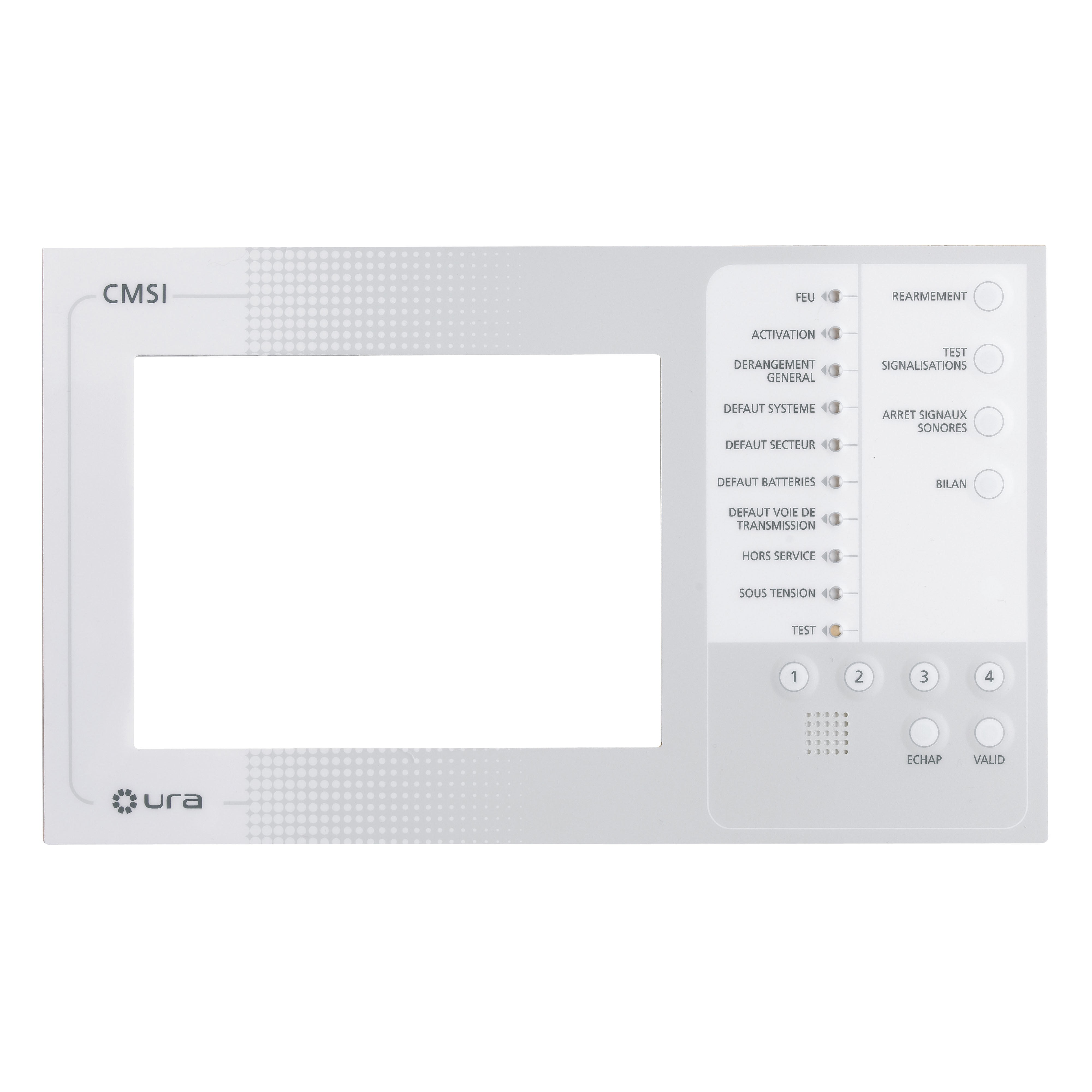 Ura - Facette IHM CMSI B pour CMSI Adressable XL3
