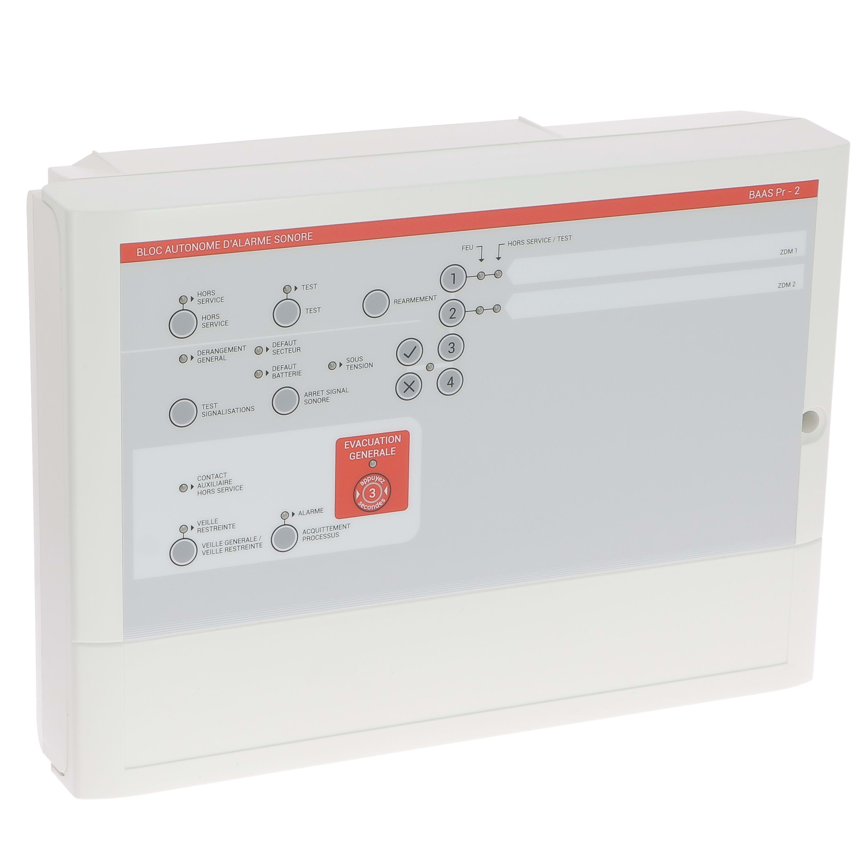 Ura - Bloc Autonome d'Alarme BAAS PR - 2 boucles
