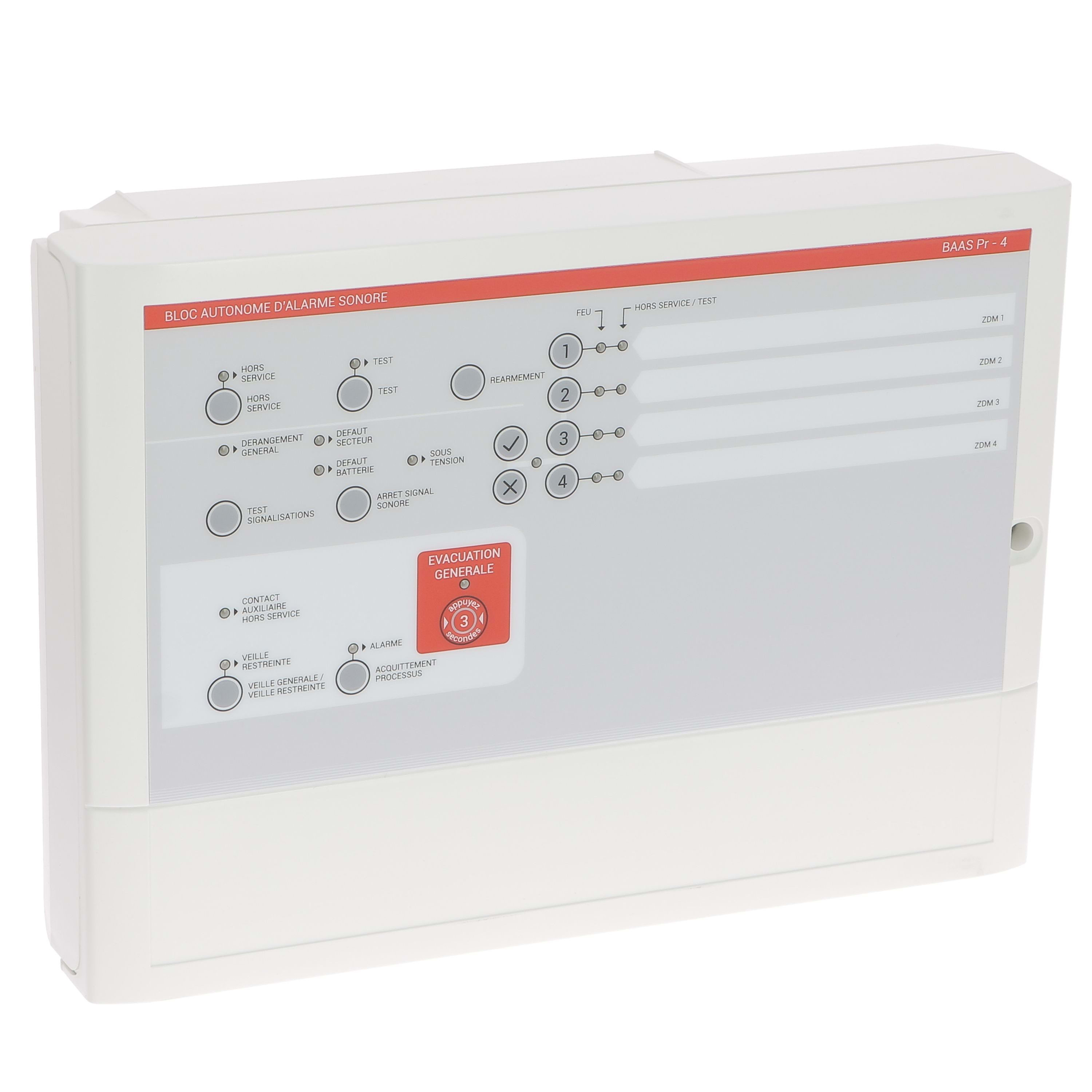 Ura - Bloc Autonome d'Alarme BAAS Pr - 4 boucles