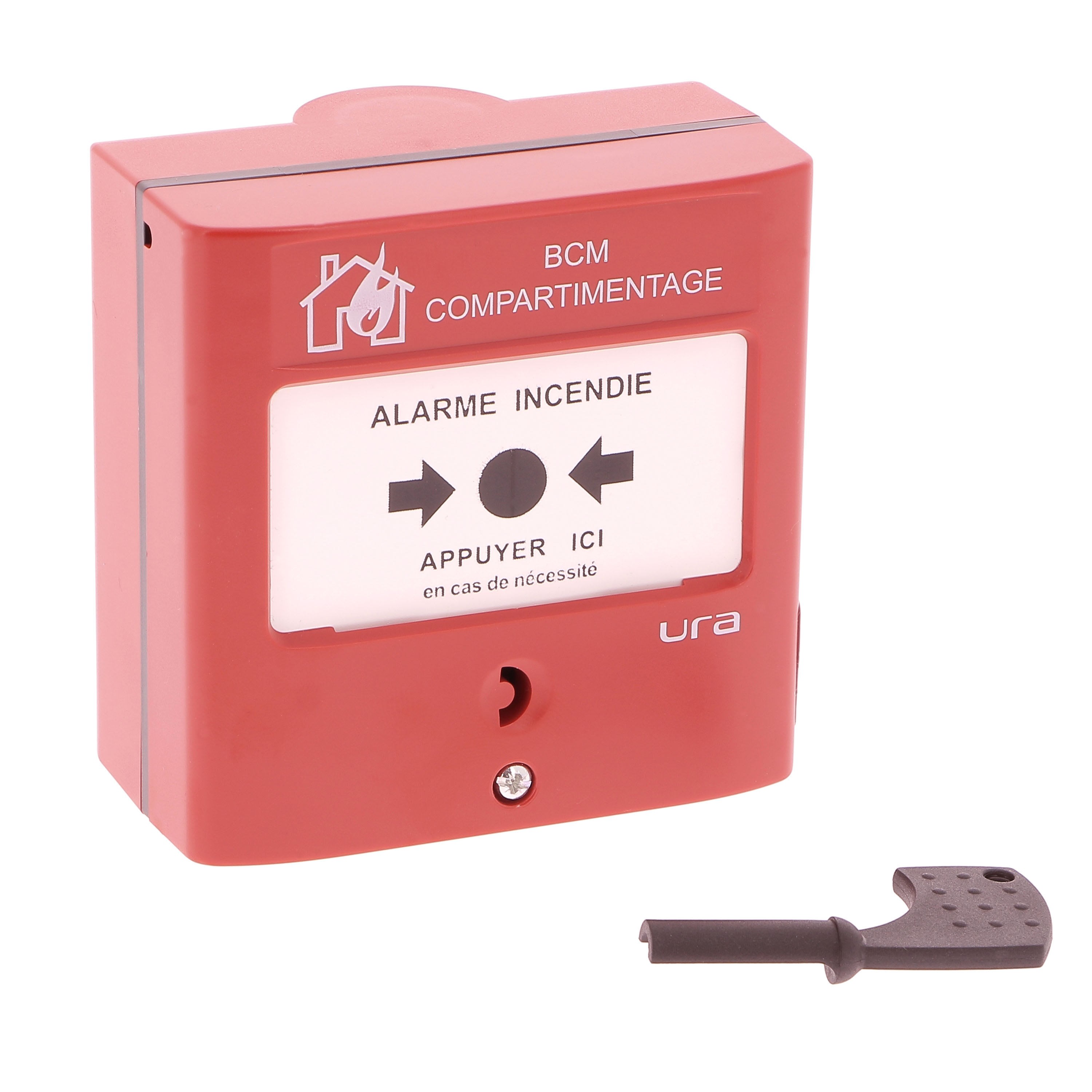 Ura - Boîtier de Commande Manuelle pour SDAD rouge