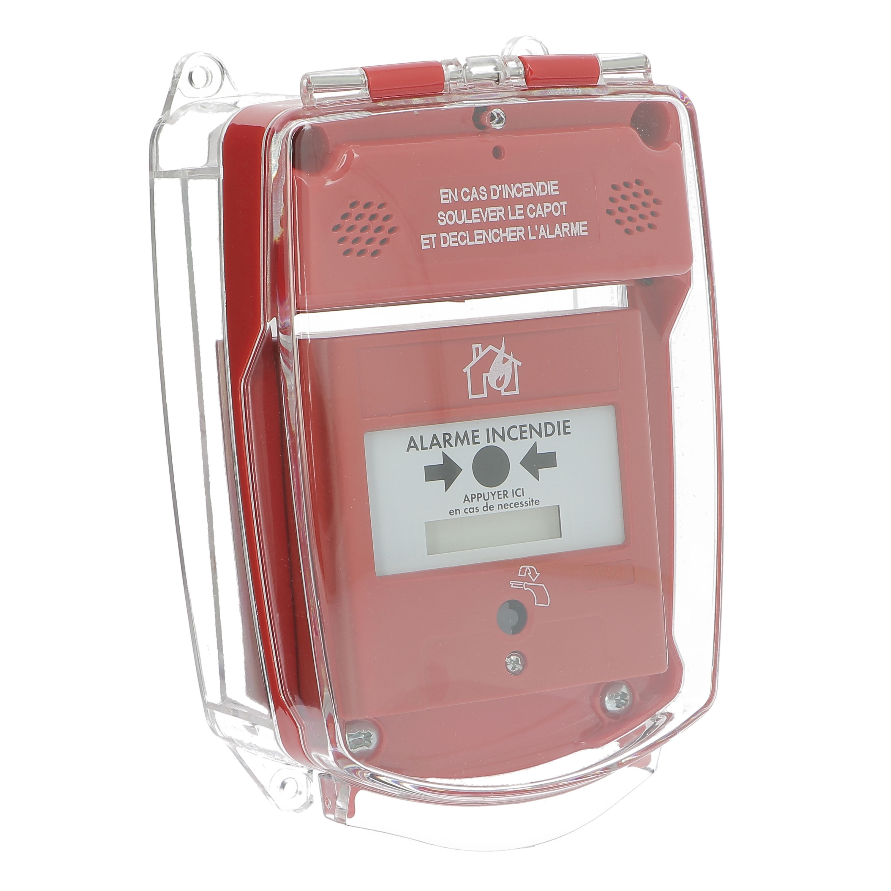 Ura - Boîte étanche pour déclencheur manuel rouge