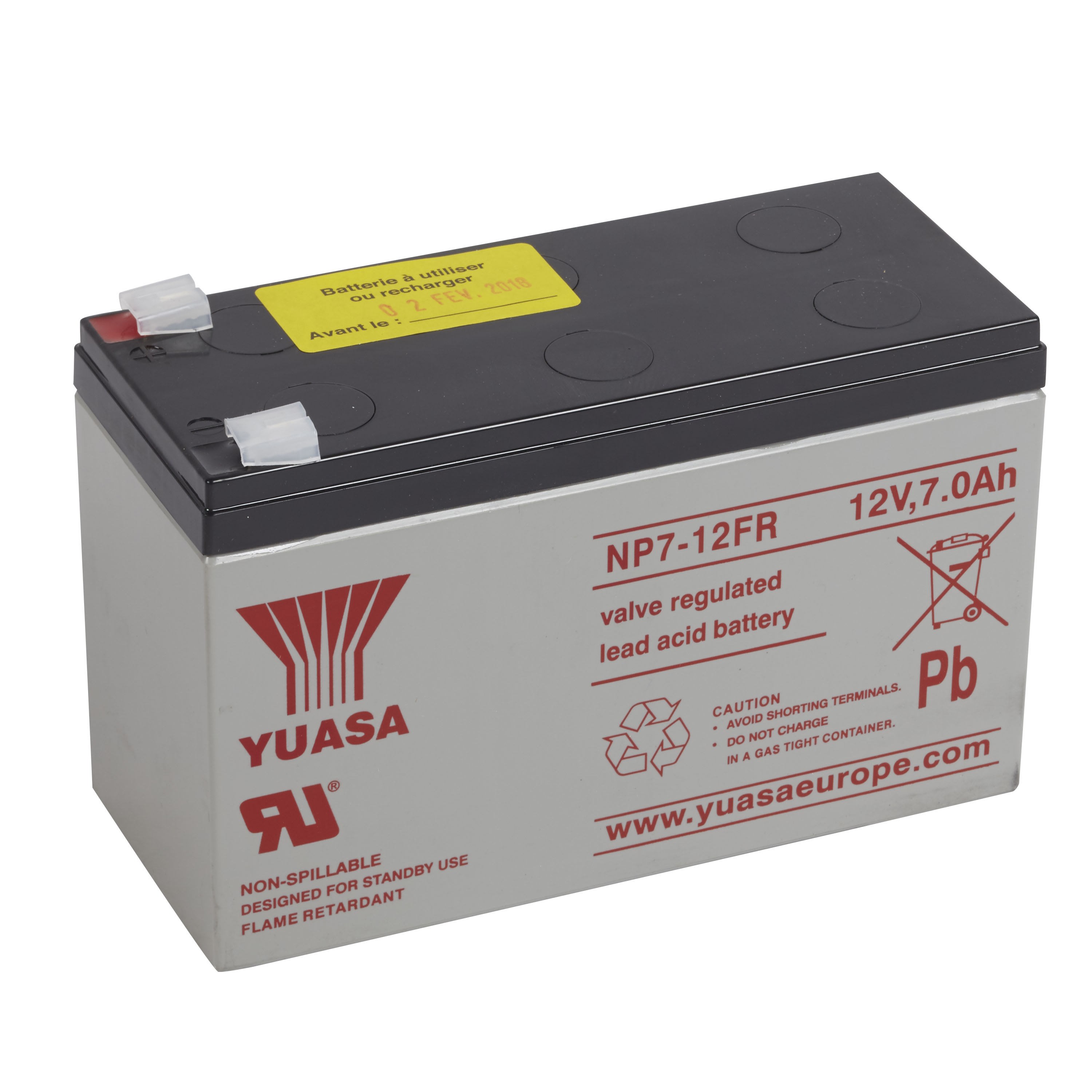 Ura - Batterie Plomb 12 Volts - 7 AH pour alarme
