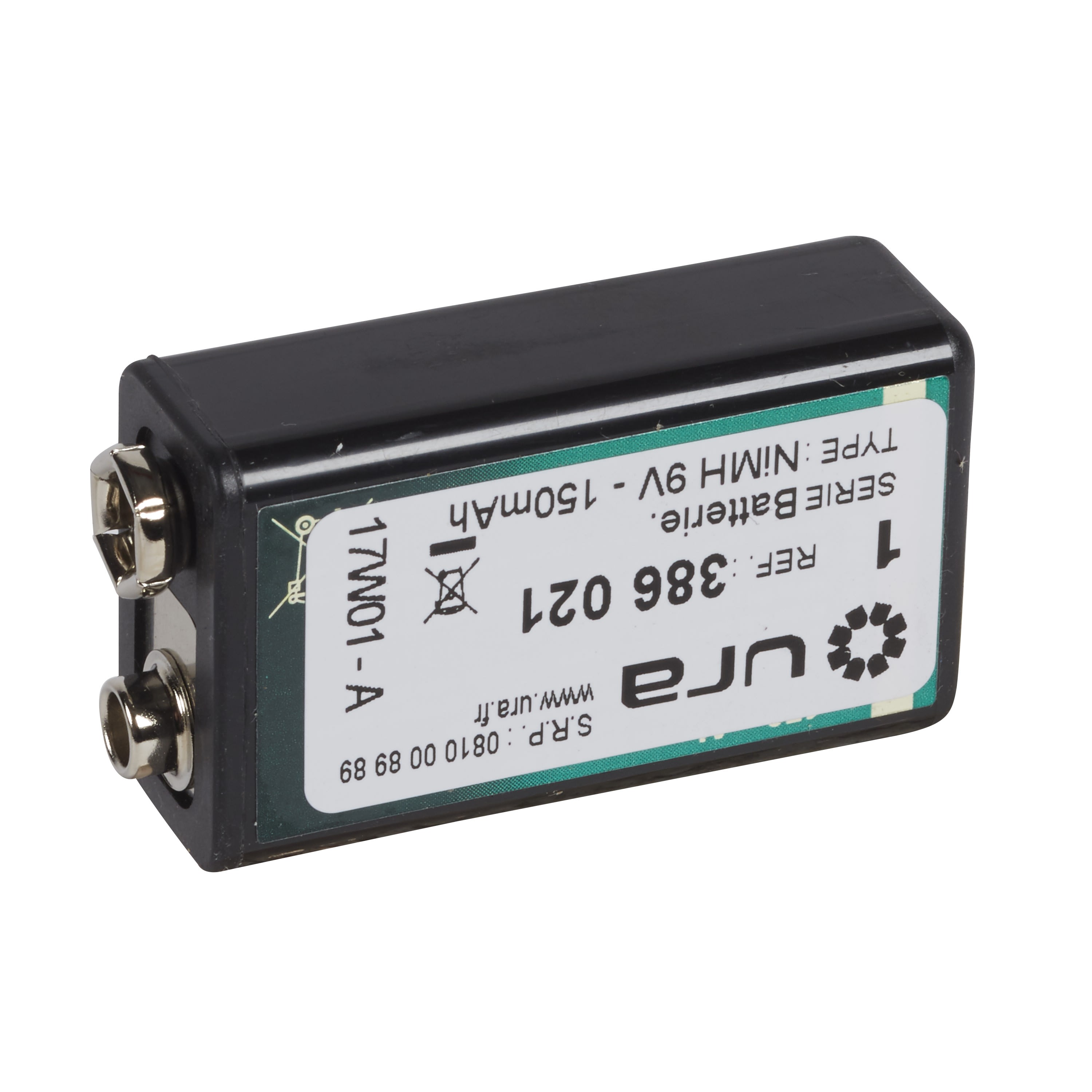 Ura - Batterie Ni-MH 9V 150mAh pour alarme incendie