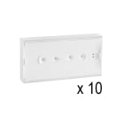 Ura - Lot de 10 BAES Evacuation Uraone 111013 reconditionnés avec embase av. 2020