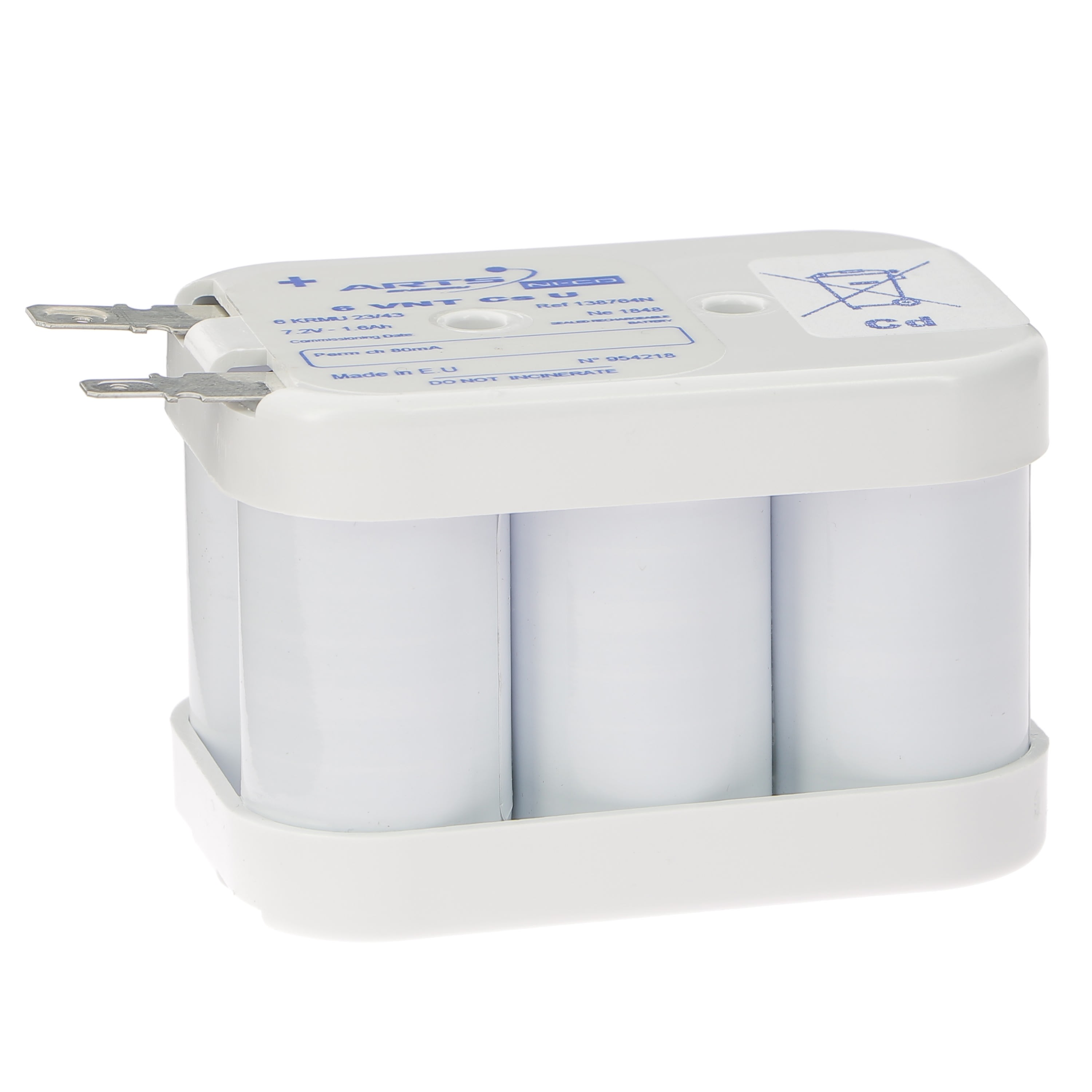 Ura - Batterie Ni-Cd 6 éléments assemblés avec flasques de type VTCS