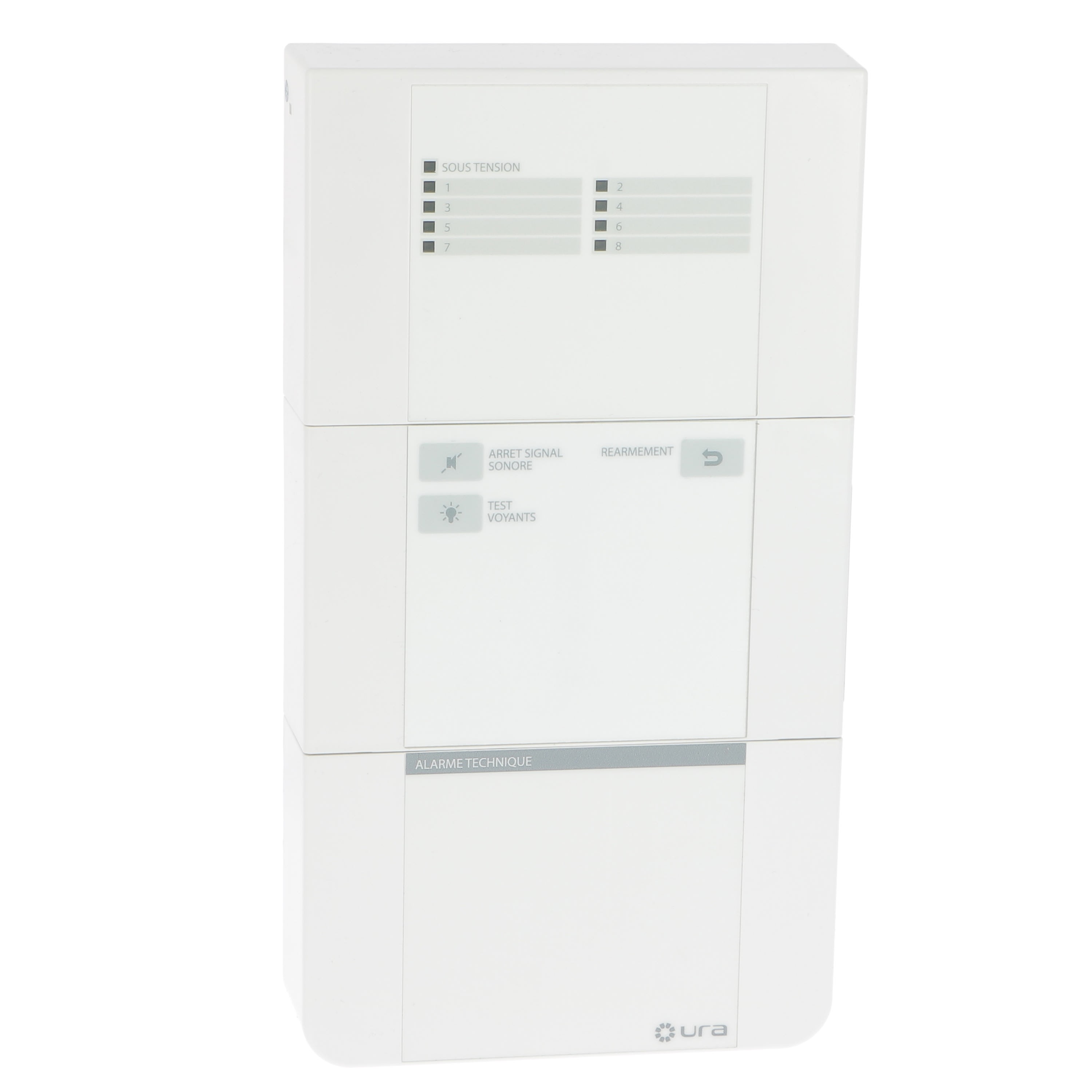 Ura - Tableau d'alarme technique AT - 8 contacts