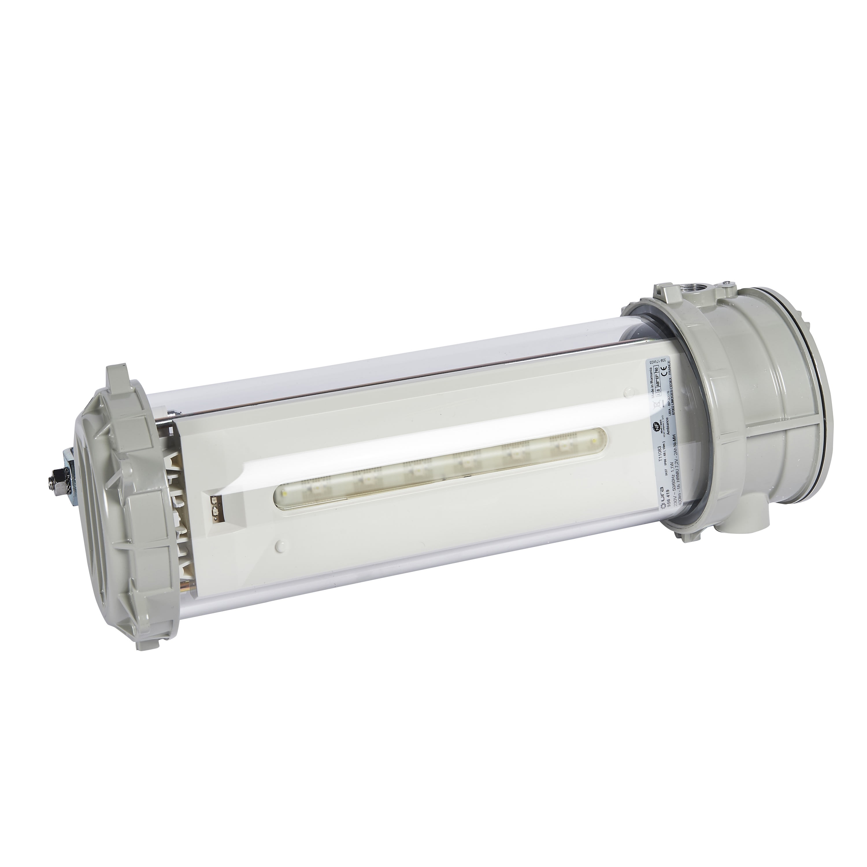 Ura - BAES d'ambiance antidéflagrant IP66-68 IK07 Super SATI flux 400lm 1h