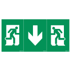 Ura - Pictogramme universel autocollant - Évacuation