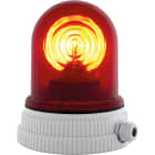 SIRENA - TYPE 200 rouge, feu tournant avec ampoule halogène, IP55, V110AC, base grise