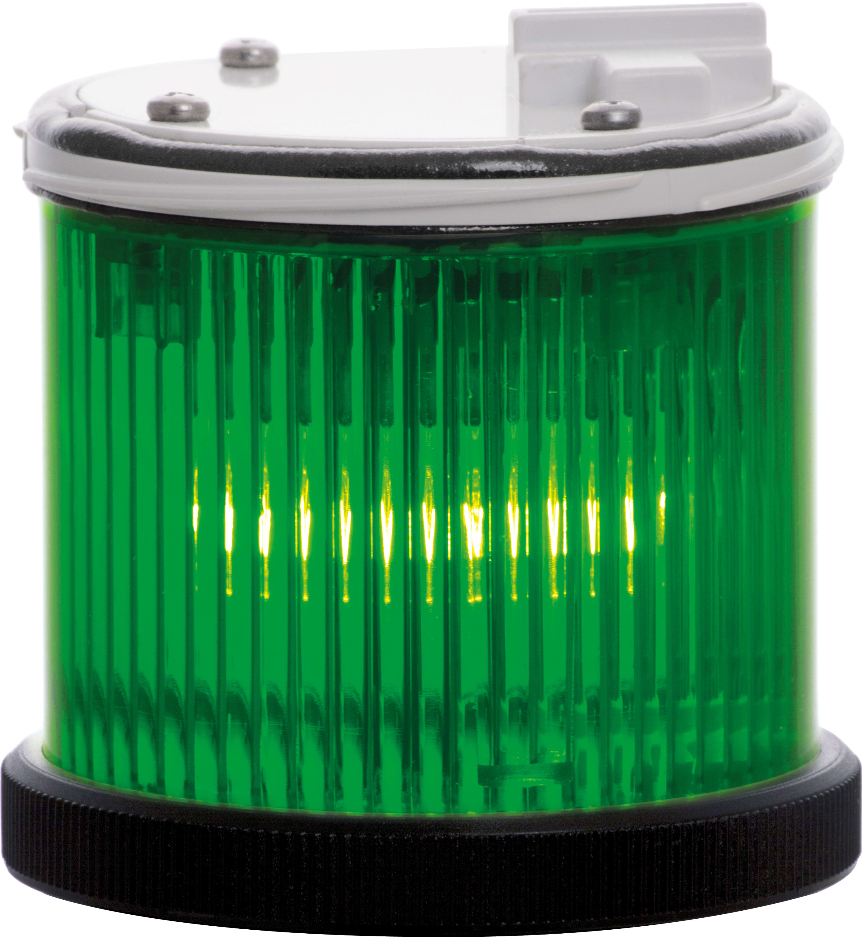 SIRENA - TWS STEADY : élément lumineux vert - lumière fixe - V12/240ACDC - bague noire