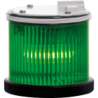 SIRENA - TWS STEADY : élément lumineux vert - lumière fixe - V12/240ACDC - bague noire