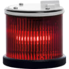 SIRENA - TWS FLASH : élément lumineux rouge - clignotant - IP66 - V12/48DC - bague noire