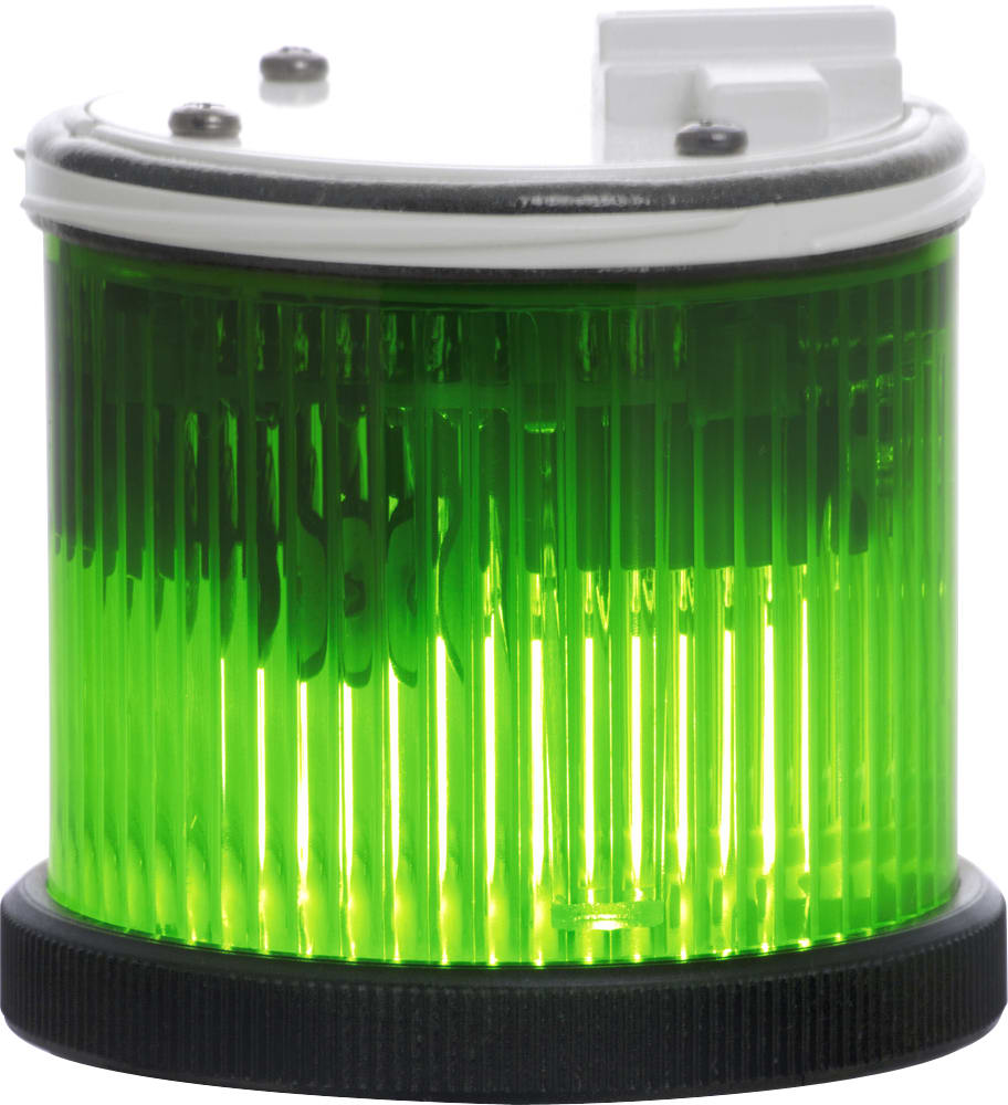 SIRENA - TWS X : élément lumineux vert- xénon - flash - IP66 - V24DC - bague noire