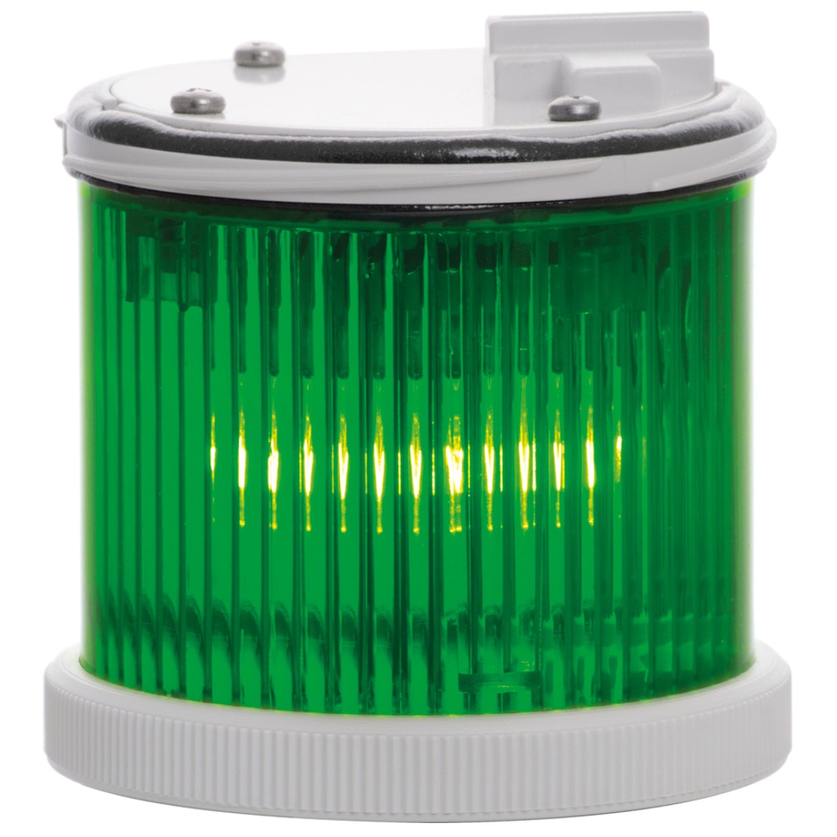 SIRENA - TWS STEADY : élément lumineux vert - lumière fixe - V12/240ACDC - bague grise